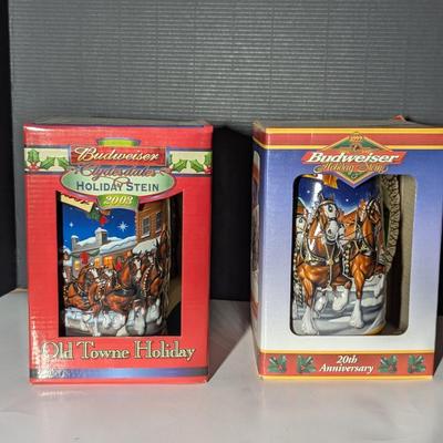 Handcrafted 2008 Old Town Holiday Stein & 20th Anniversary Steiniversary Stein