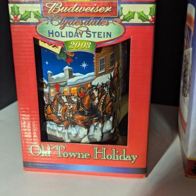 Handcrafted 2008 Old Town Holiday Stein & 20th Anniversary Steiniversary Stein