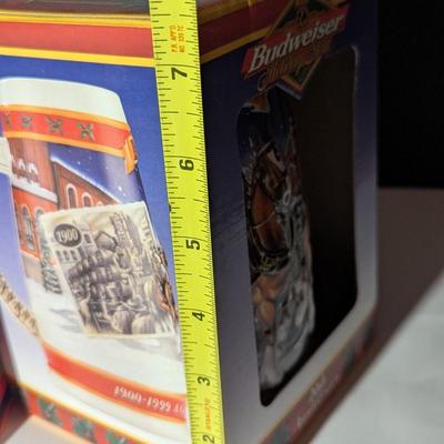 Handcrafted 2008 Old Town Holiday Stein & 20th Anniversary Steiniversary Stein