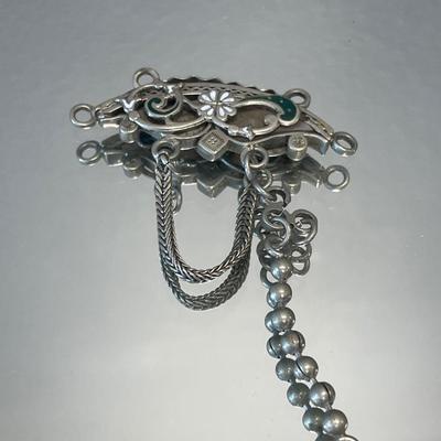 Tiger’s Eye pendant and vintage jewelry