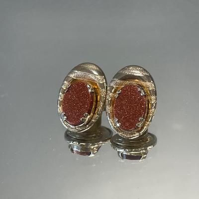 Trafari clip on flower earrings & glitter earrings