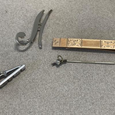 Pins and tie clip