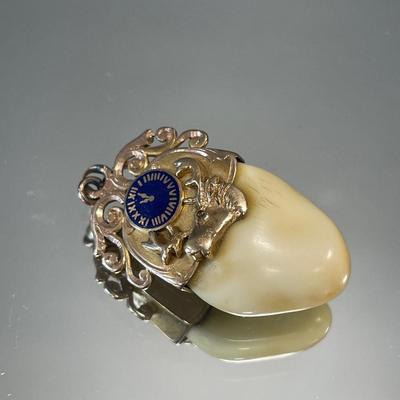 BPOE Elk tooth pendant and pin