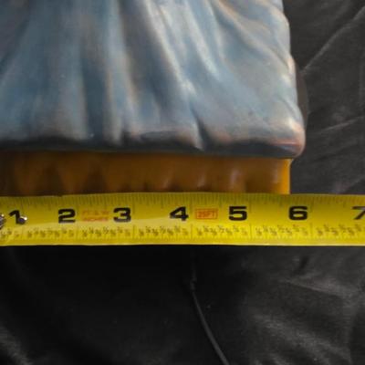 Vintage Mid-Century Sleeping Santa Claus Cookie Jar / Candy Dish – Hand-Painted Ceramic by Alberta’s Molds (1950s)