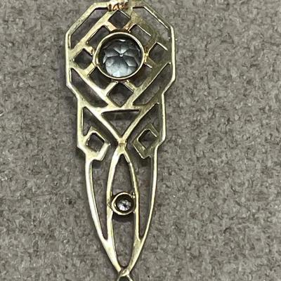 14k pendant and chain