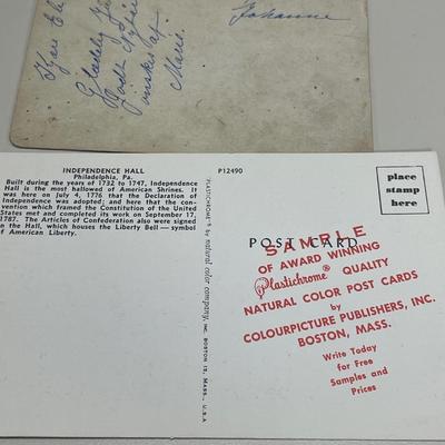 Used postcards and unused postcards from Fredericksburg VA