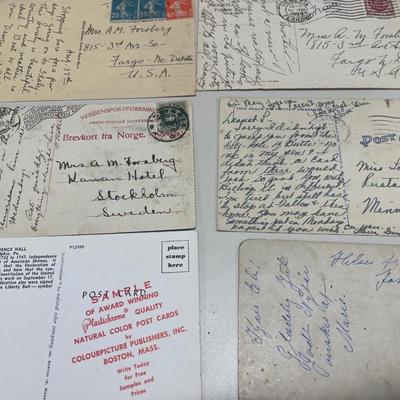 Used postcards and unused postcards from Fredericksburg VA