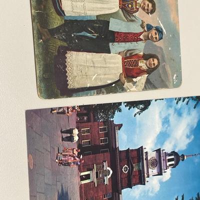 Used postcards and unused postcards from Fredericksburg VA