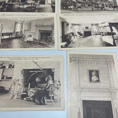 Used postcards and unused postcards from Fredericksburg VA
