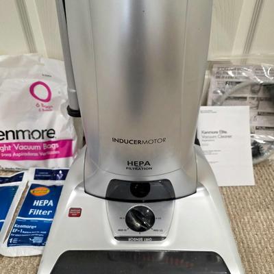 Sale Photo Thumbnail #280: Kenmore Elite Vacuum Model #12531150610 with some bags, filters and accessories as shown. Pet free home.