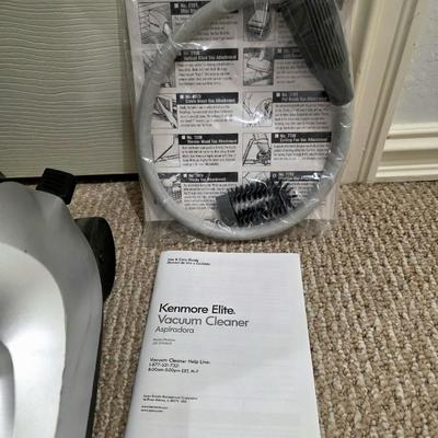 Sale Photo Thumbnail #282: Kenmore Elite Vacuum Model #12531150610 with some bags, filters and accessories as shown. Pet free home.