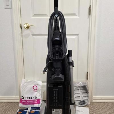 Sale Photo Thumbnail #283: Kenmore Elite Vacuum Model #12531150610 with some bags, filters and accessories as shown. Pet free home.