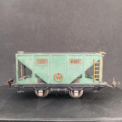 LOT 24: Lionel Pre-War O-Gauge 803 Hopper Car, 902 Gondola, 651 Flat Car & More