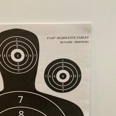 LOT 29: LaserLyte LT-TTL 008821 Trigger Blue Pistol with Built In Laser and Box of Dynamic Shooters Paper Shooting Targets