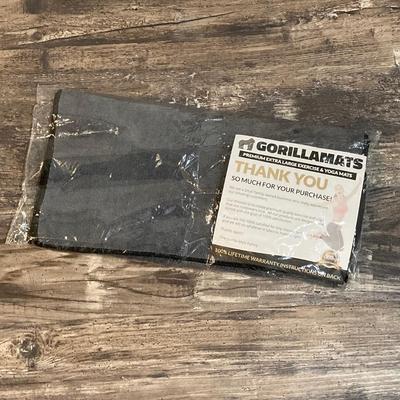 LOT 30: Gorillamats Premium Extra Large Exercise & Yoga Mat 48 Inch in Original Packaging with Bonus Item