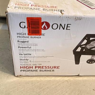 LOT 31: Gas One Outdoor High Pressure Propane Burner Model No. B-5450 in Original Box
