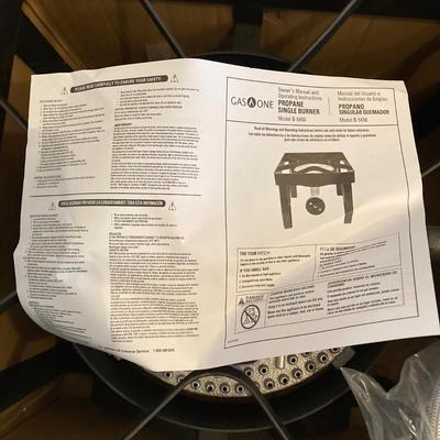 LOT 31: Gas One Outdoor High Pressure Propane Burner Model No. B-5450 in Original Box