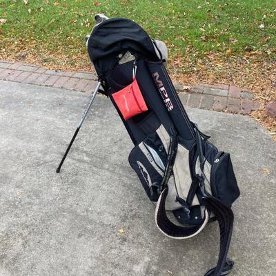 LOT 32: Palmer PHD Oversize Golf Clubs with Sun Mountain Multi Purpose Golf Bag