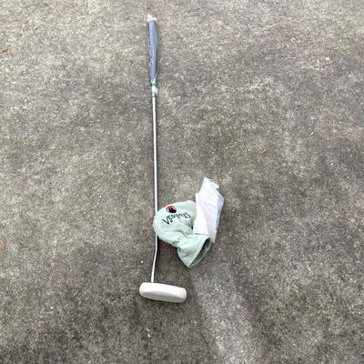 LOT 33: Collection of Golf Clubs and Accessories - Taylor Made, Callaway, Ram, Vesuvius Ceramic Putter with Ogio Golf Bag