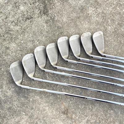 LOT 34: Ping G15 Purple Dot Golf Clubs / Irons and Ping Karsten Mfg. Corp. Putter