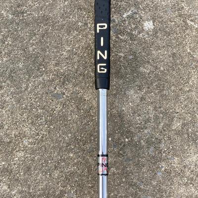 LOT 34: Ping G15 Purple Dot Golf Clubs / Irons and Ping Karsten Mfg. Corp. Putter