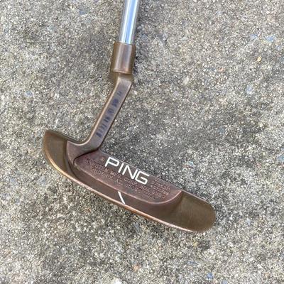 LOT 34: Ping G15 Purple Dot Golf Clubs / Irons and Ping Karsten Mfg. Corp. Putter