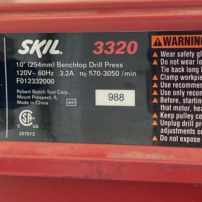 LOT 35: Skil 3320 10" Benchtop Drill Press