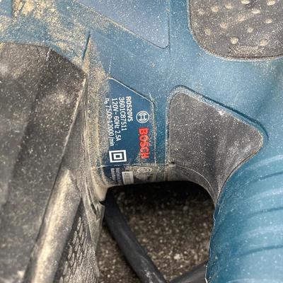 LOT 36: Bosch Reciprocating Saw RS325, Orbit Sander with Bosch Tool Bag and Contents