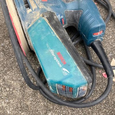 LOT 36: Bosch Reciprocating Saw RS325, Orbit Sander with Bosch Tool Bag and Contents