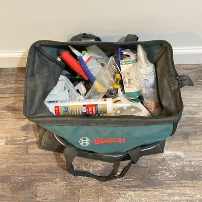 LOT 41: Pair of Bosch Tool Bags with Assorted Tools and More