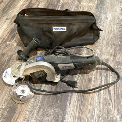 LOT 42: Collection of Hand Tools - Dremel Ultra Saw, Workpro Tools / Bag with Contents and More
