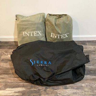 LOT 43: Three Inflatable Beds by Sierra Comfort and Intex with Storage Bags