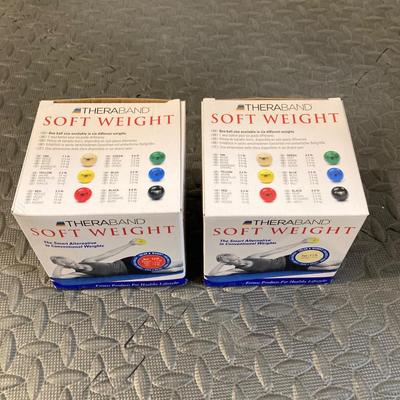 LOT 47: Collection of Fitness / Wellness Equipment - Ball Weights, Title Classic Pro Gym Timer, Back / Calf Stretchers and Water Bottles