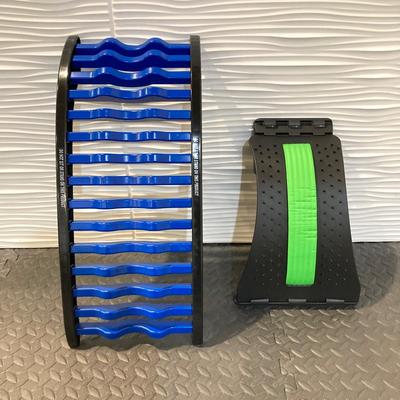 LOT 47: Collection of Fitness / Wellness Equipment - Ball Weights, Title Classic Pro Gym Timer, Back / Calf Stretchers and Water Bottles