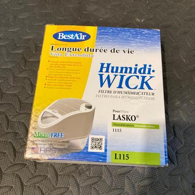 LOT 49: Pair of Lasko Portable Model 1115 Air Purifiers with Box of Filters