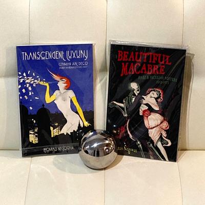 LOT 51: Pair of Abstract Painting Work of Art, Thomas Negovan Books on German Art Deco / Rare and Peculiar Posters and More