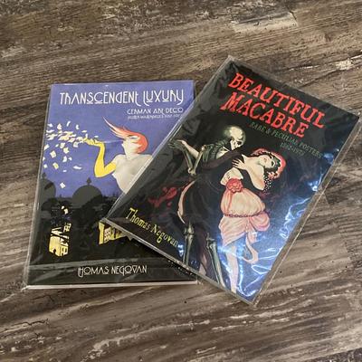 LOT 51: Pair of Abstract Painting Work of Art, Thomas Negovan Books on German Art Deco / Rare and Peculiar Posters and More