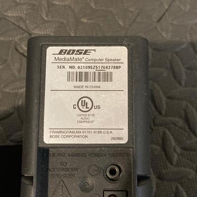 LOT 52: Bose Media Mate Computer Speakers with Philips Model No DS9/37 Docking Speaker
