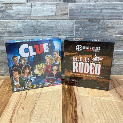 LOT 59: Collection of New in Package Board Games, Lego Building Set and Puzzles (Hunt Killer, Clue, Technic, The Office)