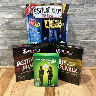 LOT 61: Mystery Game Collection - Escape Room, Hunt Killer and Codenames