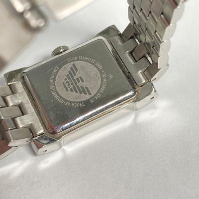 LOT 63: Emporio Armani His and Hers Matching Watches (AR-9006M and AR-9006L) in Original Box