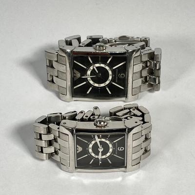LOT 63: Emporio Armani His and Hers Matching Watches (AR-9006M and AR-9006L) in Original Box
