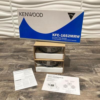 LOT 68: Kenwood KFC-1652MRW Marine / Boat Speakers in Original Boxes