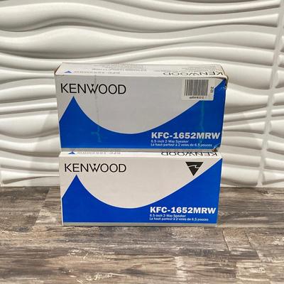 LOT 68: Kenwood KFC-1652MRW Marine / Boat Speakers in Original Boxes