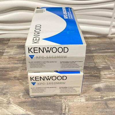 LOT 68: Kenwood KFC-1652MRW Marine / Boat Speakers in Original Boxes