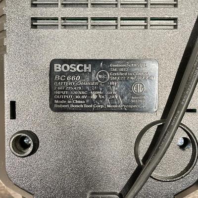 LOT 73: Bosch Tool Collection - Impactor, Driver, Batteries, Charger, Corded 1191VSR Drill and Carry Case