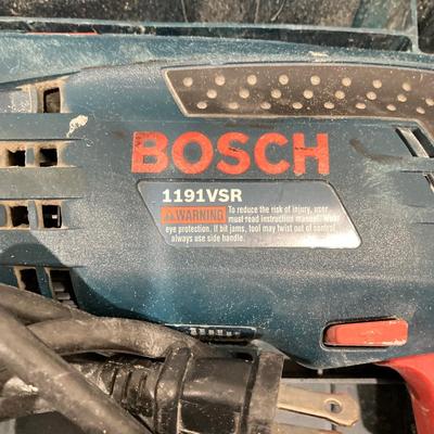 LOT 73: Bosch Tool Collection - Impactor, Driver, Batteries, Charger, Corded 1191VSR Drill and Carry Case