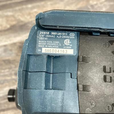 LOT 73: Bosch Tool Collection - Impactor, Driver, Batteries, Charger, Corded 1191VSR Drill and Carry Case