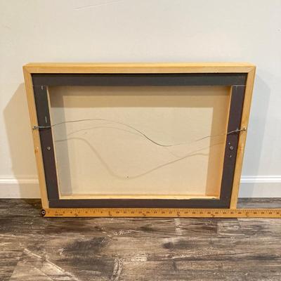 LOT 75: Framed Black and White Joe DiMaggio "Sliding into Third" (New York Yankees) Wall Hanging