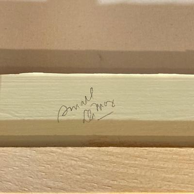 LOT 76: Joe DiMaggio (New York Yankees) Black and White Framed Wall Hanging